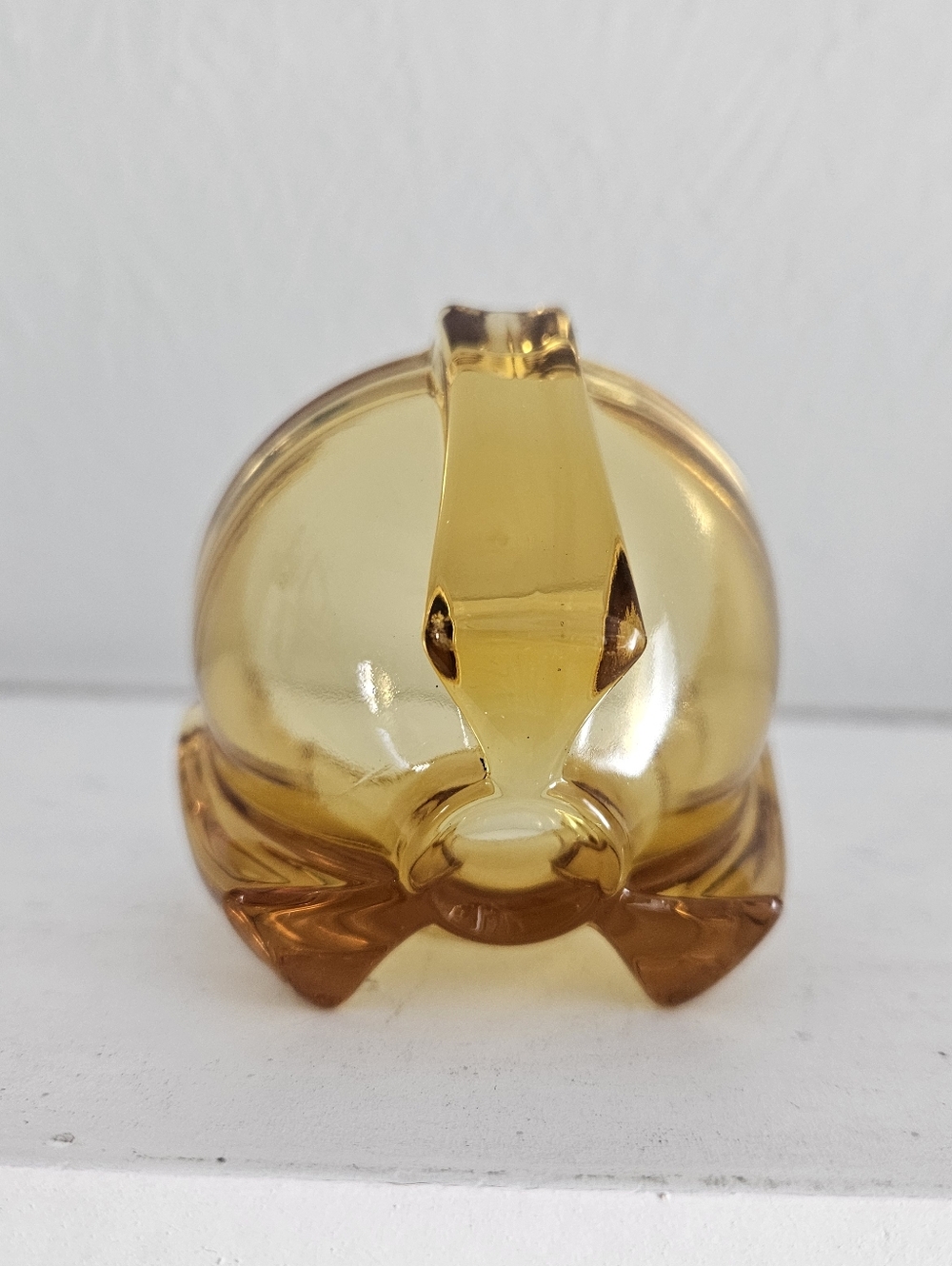 Vintage Art Deco/MCM Space Age Amber Murano Glass Ash Tray - Picture 5 of 5